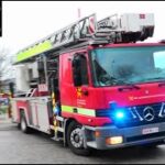 midt og sydjællands brand & redning ST.NÆ ABA SKOLE brandbil i udrykning fire truck respond 緊急走行 消防車