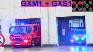 beredskab øst falck ST.GX ABA BEBOELSE brandbil i udrykning Feuerwehr auf Einsatzfahrt 緊急走行 消防車
