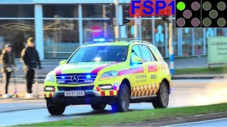frederiksborg brand & redning ST.FS ABA PLEJEHJEM brandbil i udrykning fire service respond 緊急走行 消防車