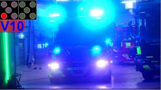 hovedstadens beredskab ST.HV BILBRAND brandbil i udrykning Feuerwehr auf Einsatzfahrt 緊急走行 消防車