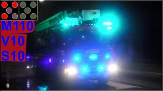 hovedstadens beredskab ST.HV BRAND LEJLIGHED brandbil i udrykning fire truck respond 緊急走行 消防車