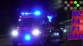 4X tårnby brandvæsen DRUKNEULYKKE brandbil i udrykning Feuerwehr auf Einsatzfahrt 緊急走行 消防車
