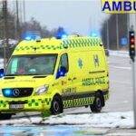 falck AMBULANCE A19 fanget på ring4 ballerup i udrykning rettungsdienst auf Einsatzfahrt 緊急走行 救急車