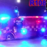 hovedstadens beredskab ST.H ABA BEBOELSE brandbil i udrykning Feuerwehr auf Einsatzfahrt 緊急走行 消防車