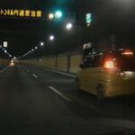 黄バイと首都高山手トンネルをドライブ！白バイと勘違いした時の急ブレーキがカワイイ笑ドライブレコーダー