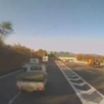 名神高速でのあおり運転映像（滋賀県警提供）