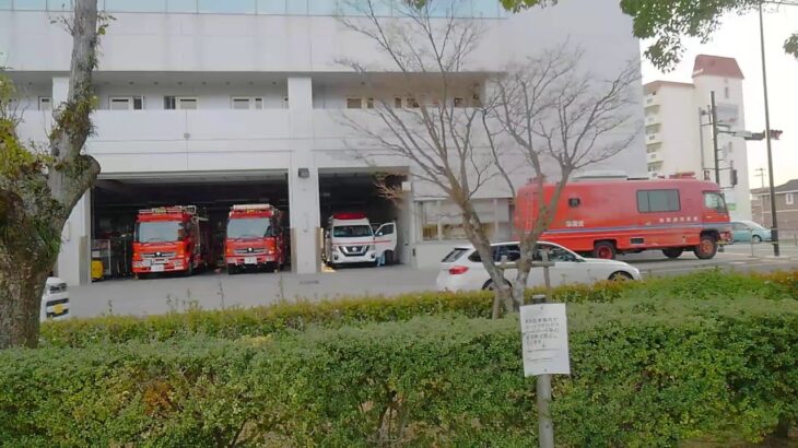 徳島市消防局西消防署救急車出動