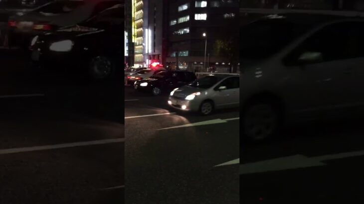 【まさかの逆走】愛知県警パトカー緊急走行！迫力満点！