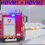 nordsjællands brandvæsen ST.HØ ABA BEBOELSE brandbil i udrykning Feuerwehr auf Einsatzfahrt 緊急走行 消防車