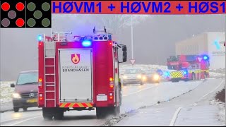 nordsjællands brandvæsen ST.HØ ABA BEBOELSE brandbil i udrykning Feuerwehr auf Einsatzfahrt 緊急走行 消防車