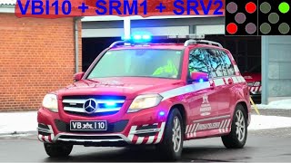 slagelse brand & redning SORØ ABA SKOLE brandbil i udrykning Feuerwehr auf Einsatzfahrt 緊急走行 消防車