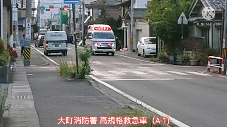 北アルプス広域消防本部 高規格救急車 緊急走行！【Japan ambulance emergency driving!】