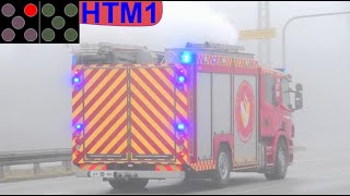 beredskab 4k falck ST.HT ABA BEBOELSE brandbil i udrykning Feuerwehr auf Einsatzfahrt 緊急走行 消防車