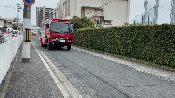 広島西ISUZU救助工作車緊急走行