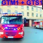 beredskab øst ST.GT ABA ERHVERV brandbil i udrykning Feuerwehr auf Einsatzfahrt 緊急走行 消防車