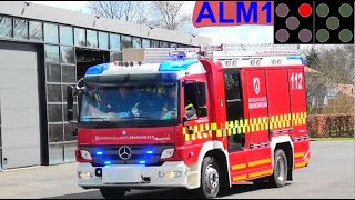 nordsjællands brandvæsen ST.AL NATURBRAND brandbil i udrykning Feuerwehr auf Einsatzfahrt 緊急走行 消防車