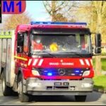 slagelse brand & redning SLAGELSE NATURBRAND brandbil i udrykning fire truck respond 緊急走行 消防車