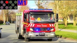 slagelse brand & redning SLAGELSE NATURBRAND brandbil i udrykning fire truck respond 緊急走行 消防車