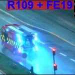 AIRVIEW hovedstadens beredskab ST.FB BRAND VILLA brandbil i udrykning fire truck respond 緊急走行 消防車