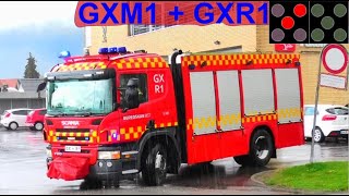 beredskab øst falck ST.GX TRAFIK ULYKKE brandbil i udrykning Feuerwehr auf Einsatzfahrt 緊急走行 消防車