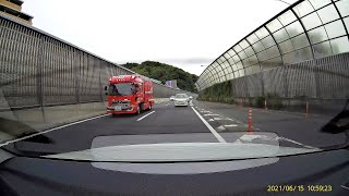 広島市消防局、その他救助で消防車が急行するも、途中で緊急走行を中止する。
