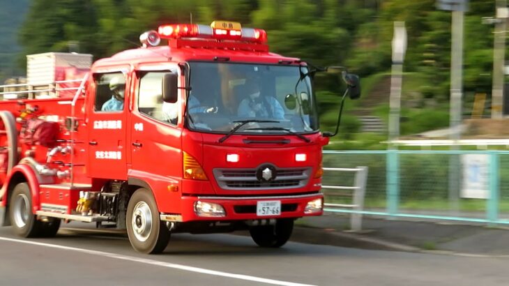 広島都市高速に救急活動支援のため消防車が出動 2021年7月11日