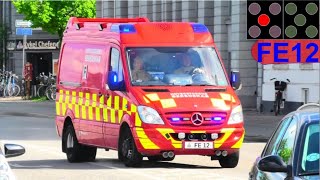 hovedstadens beredskab ST.F ABA METROSTATION brandbil i udrykning fire trucks respond 緊急走行 消防車