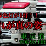 【緊急走行】前面赤色灯が1つ!　これが東京の救急車の真の姿　東京消防庁　救急車　非常用