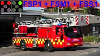 frederiksborg brand & redning ST.FS ABA BEBOELSE brandbil i udrykning fire truck respond 緊急走行 消防車