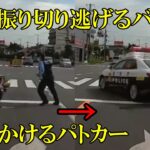 警官を振り切って逃げるバイクを追いかけるパトカー　ドラレコ・煽り運転まとめ【Traffic accident in Japan】