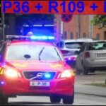 hovedstadens beredskab ST.FB + GH BRAND INDUSTRI brandbil i udrykning fire truck respond 緊急走行 消防車