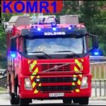 trekantbrand falck ST.KO ABA BEBOELSE brandbil i udrykning Feuerwehr auf Einsatzfahrt 緊急走行 消防車