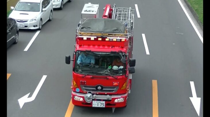 消防車緊急走行【235】堺市消防局　西・救助工作車【Japanese fire enjine】