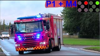 beredskab 4k falck ST.GR + 4K BRAND VILLA brandbil i udrykning Feuerwehr auf Einsatzfahrt 緊急走行 消防車