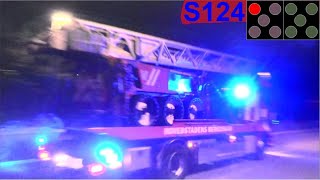 hovedstadens beredskab ST.V BRAND LEJLIGHED brandbil i udrykning Feuerwehr auf Einsatzfahrt 緊急走行 消防車