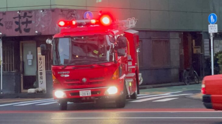 【来年度予算で更新予定！】東京消防庁　消防車　化学車　救助車　非常用ポンプ車　緊急出場　緊急走行