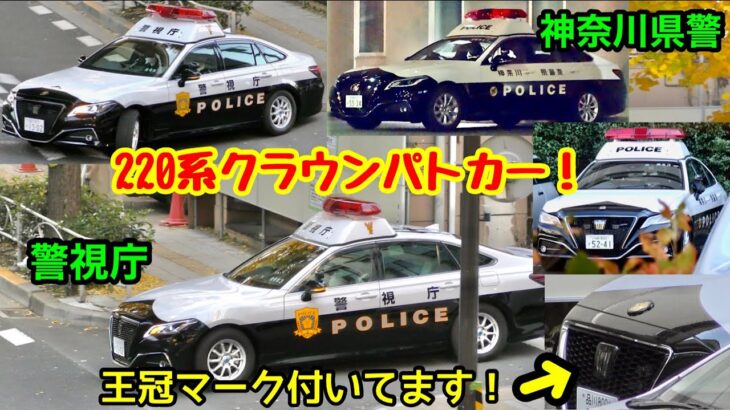 【新型220系クラウンパトカー！】警視庁・神奈川県警の220系クラウンパトカー