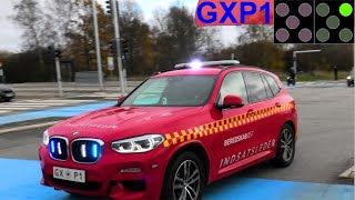 beredskab øst ST.GX ABA ERHVERV brandbil i udrykning Feuerwehr auf Einsatzfahrt 緊急走行 消防車
