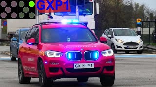 beredskab øst ST.GX TRAFIKULYKKE brandbil i udrykning Feuerwehr auf Einsatzfahrt 緊急走行 消防車