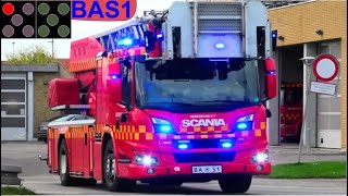 beredskab øst falck ST.BA ABA MUSEUM brandbil i udrykning Feuerwehr auf Einsatzfahrt 緊急走行 消防車