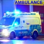 falck KORSØR AMBULANCE XXXX ambulance i udrykning rettungsdienst auf Einsatzfahrt 緊急走行 救急車