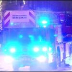 hovedstadens beredskab ST.T ABA HOSPITAL brandbil i udrykning Feuerwehr auf Einsatzfahrt 緊急走行 消防車