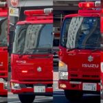 【救助要請！？】東京消防庁の消防車　緊急走行　緊急出動　ポンプ車　化学車　救助車　指揮車