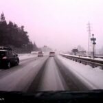 【ドラレコ事故動画】雪道で煽り運転をした車の末路…..　アイスバーン【2022】