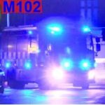 hovedstadens beredskab ST.F ABA BEBOELSE brandbil i udrykning Feuerwehr auf Einsatzfahrt 緊急走行 消防車