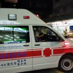 新北市政府消防局 救護出勤，緊急走行New Taipei City Government Fire Department Ambulance on duty, emergency walk