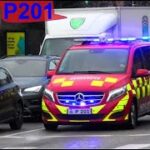 hovedstadens beredskab ST.H SPRINGPUDE brandbil i udrykning Feuerwehr auf Einsatzfahrt 緊急走行 消防車