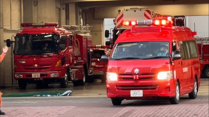 【救助隊からの応援要請！！】出動件数増加中！！東京消防庁　城東消防署　指揮車　緊急走行