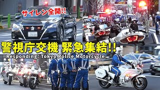 ゴネラー発生!! 警視庁交機隊 覆面パト＆白バイ 緊急走行で大集結!! Responding! Tokyo Police Motorcycle