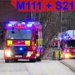 hovedstadens beredskab ST.GO ABA ERHVERV brandbil i udrykning Feuerwehr auf Einsatzfahrt 緊急走行 消防車